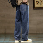 Baggy Wide-Leg Jeans – Men's Drawstring Casual Denim | Arden — Hopeforwho (view 2)