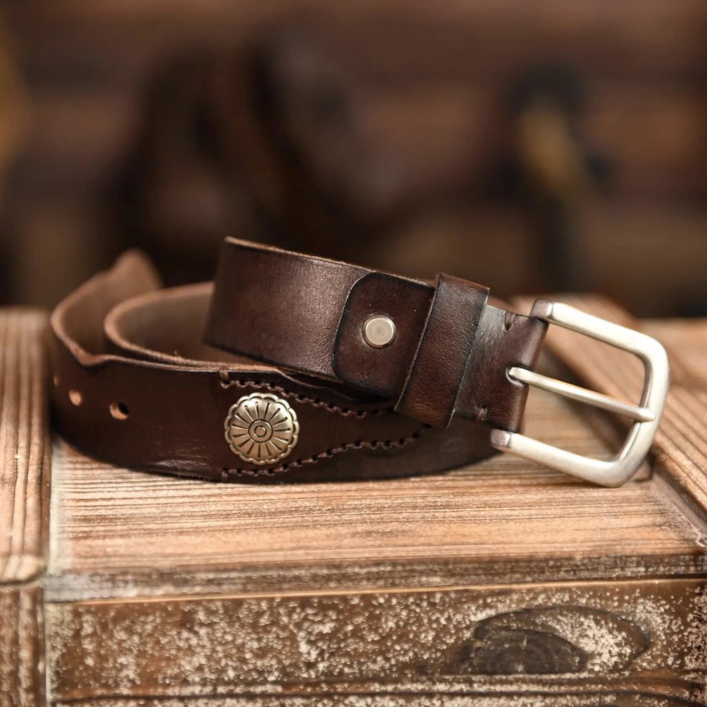 Frontier Cowhide Belt — Hopeforwho (view 3)