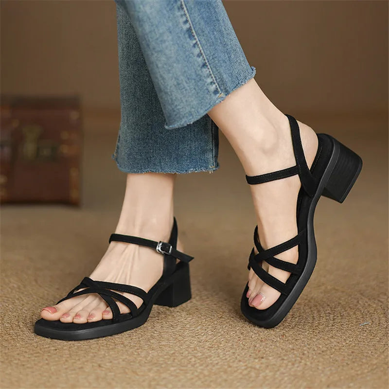 Delainey Leather Sandals — Hopeforwho (view 8)