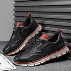 Crest Leather Sneakers — Hopeforwho