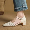 Avora Genuine Leather Heels — Hopeforwho
