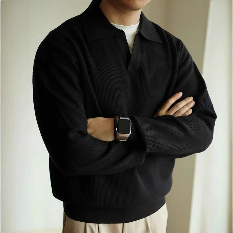 Ellis Knit Polo — Hopeforwho (view 9)