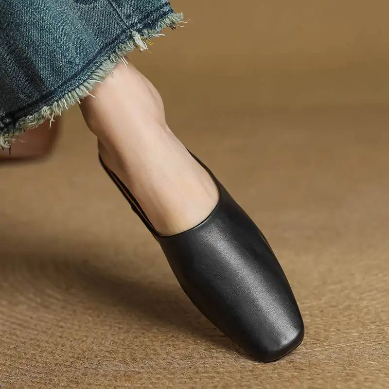 Ariana Leather Mules — Hopeforwho (view 5)