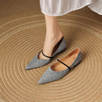 Calista Leather Flats — Hopeforwho (view 2)