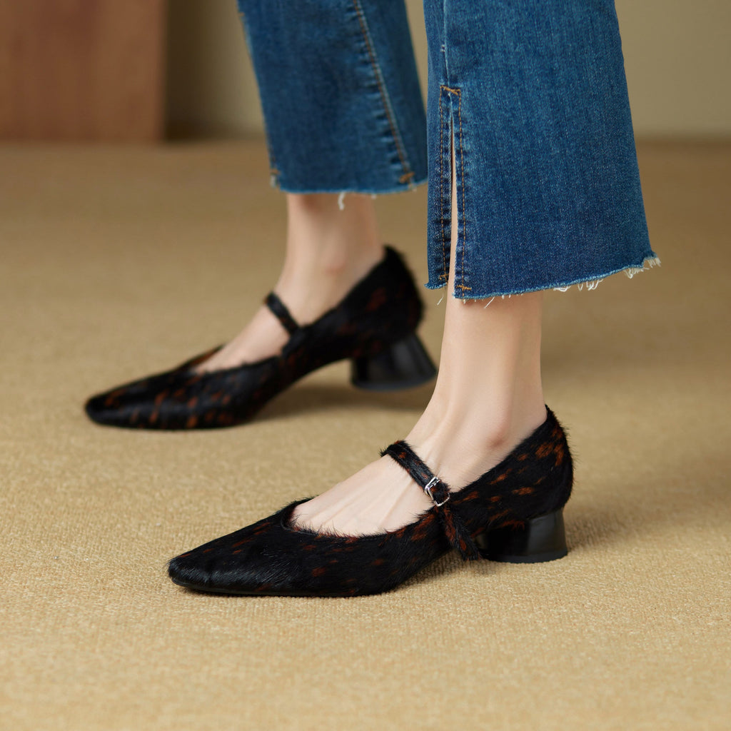 Luna Faux Fur Heels — Hopeforwho (view 9)