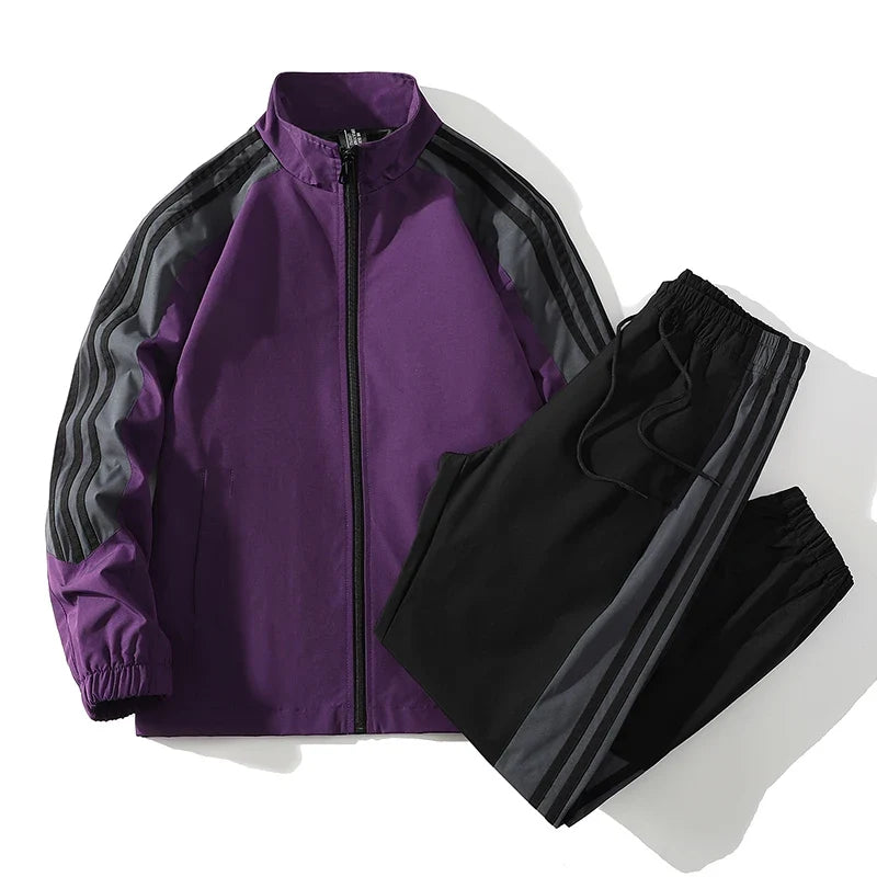 Full-Zip Tracksuit – Men's 2-Piece Jogger Set | Branson — Hopeforwho (view 5)