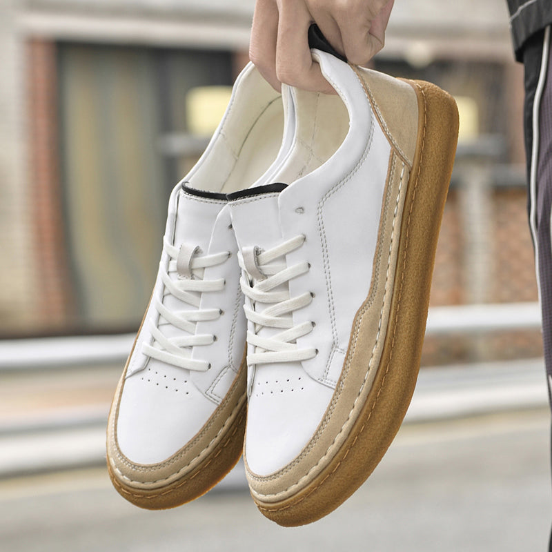 Metro Drift Leather Sneakers — Hopeforwho