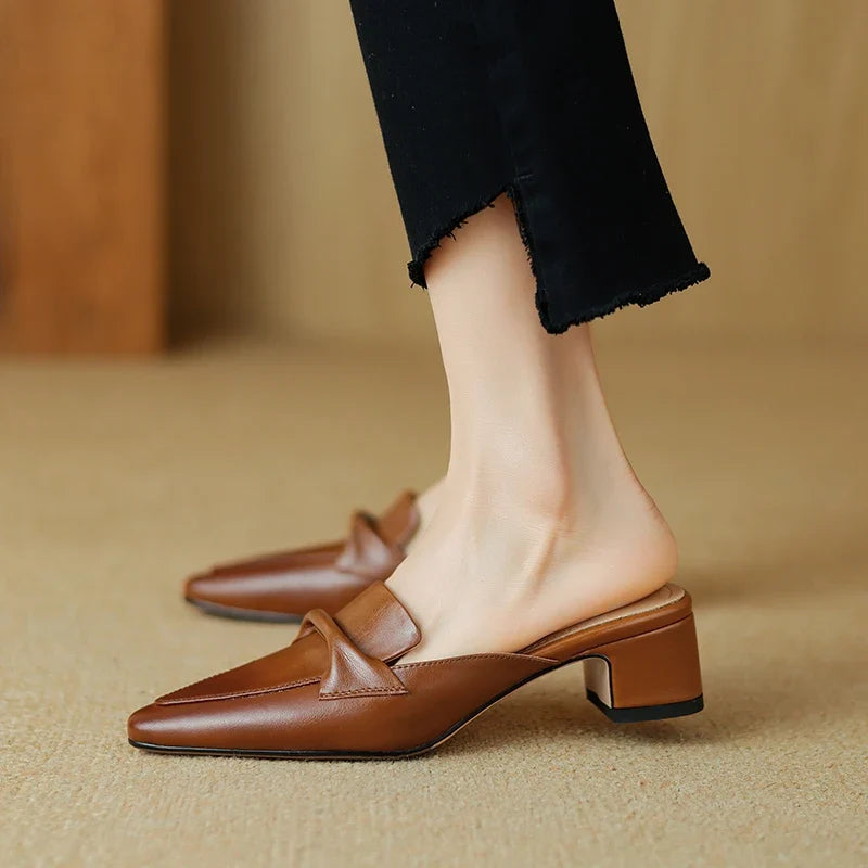 Victoria Leather Mules — Hopeforwho (view 2)