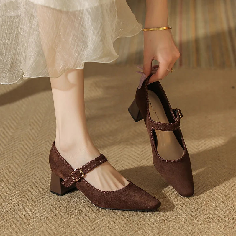 Capri Suede Heels — Hopeforwho (view 9)