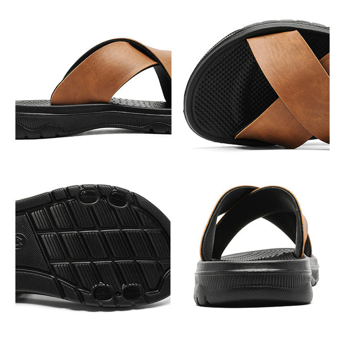 Viento Leather Sandals — Hopeforwho (view 10)