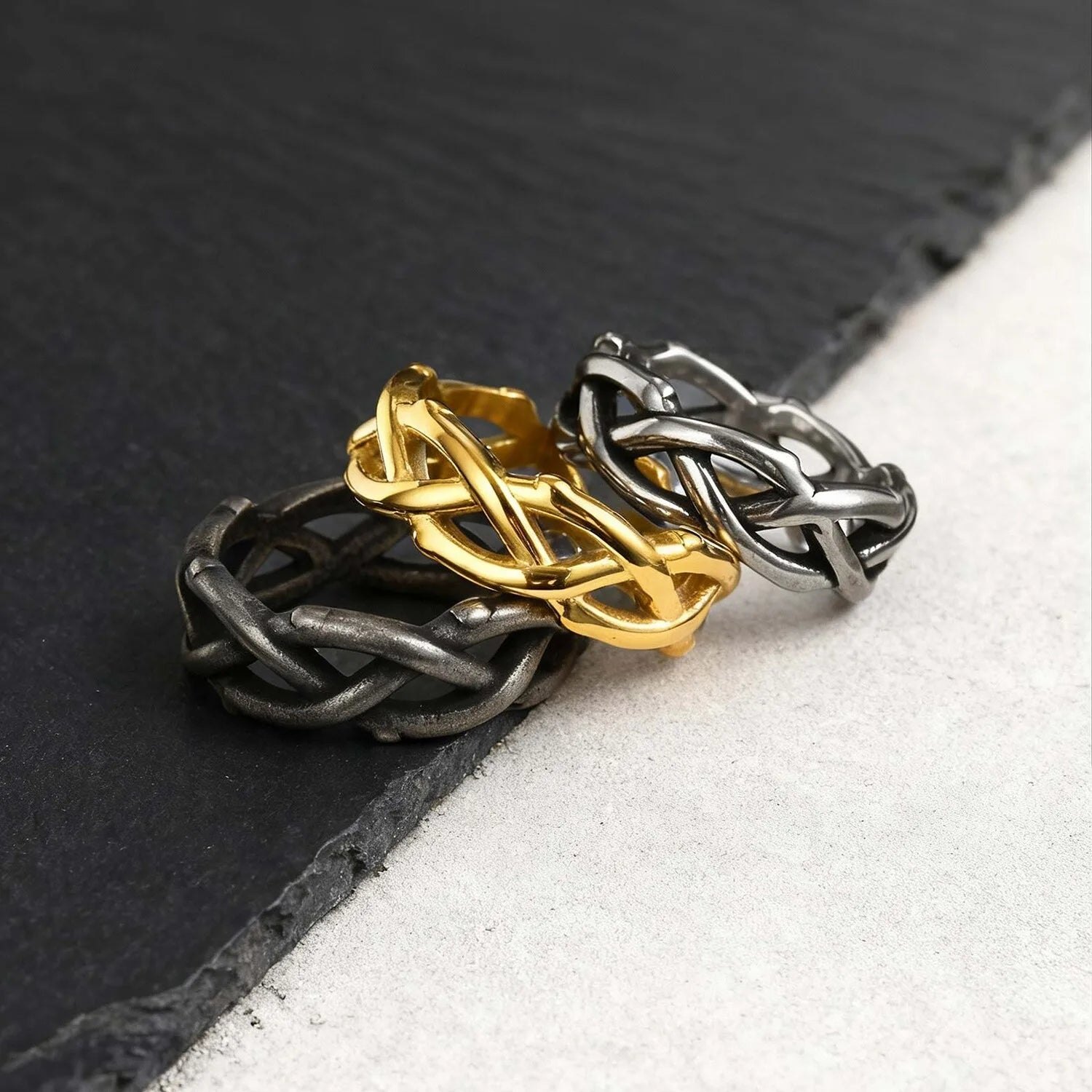 Thorn Steel Ring — Hopeforwho (view 3)