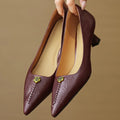 Mary Ann Leather Heels — Hopeforwho