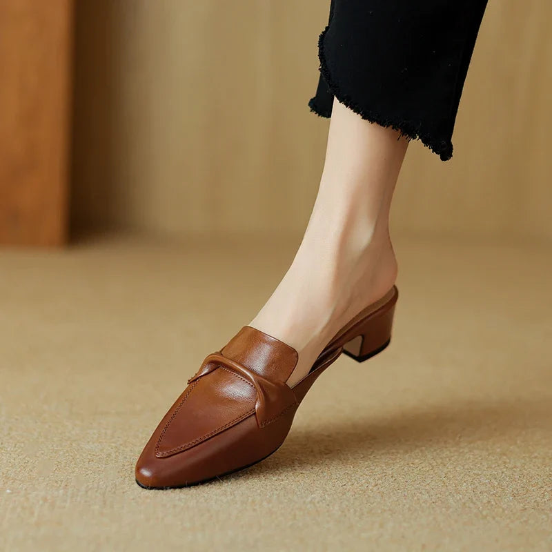 Victoria Leather Mules — Hopeforwho (view 3)