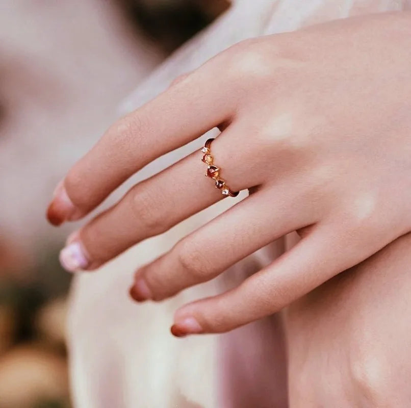 Solara Amber Ring — Hopeforwho (view 4)