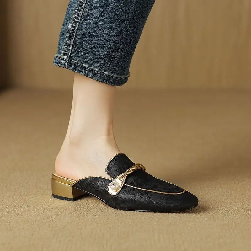 Florence Satin Mules — Hopeforwho