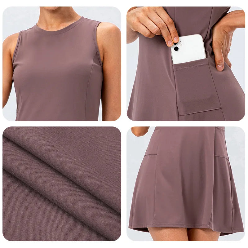 Aloura Athleisure Tennis Dress — Hopeforwho (view 4)