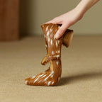 Luna Faux Fur Heels — Hopeforwho (view 6)