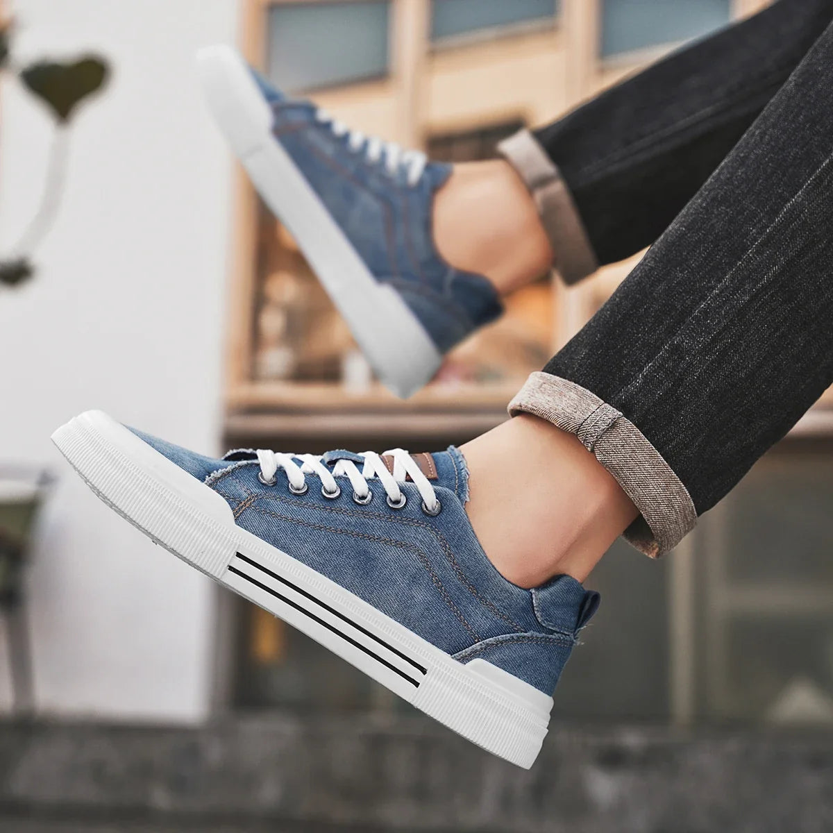 Brooks Denim Sneakers — Hopeforwho (view 2)