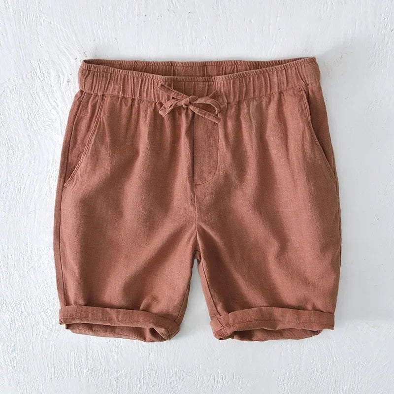 Marston Linen Blend Shorts — Hopeforwho