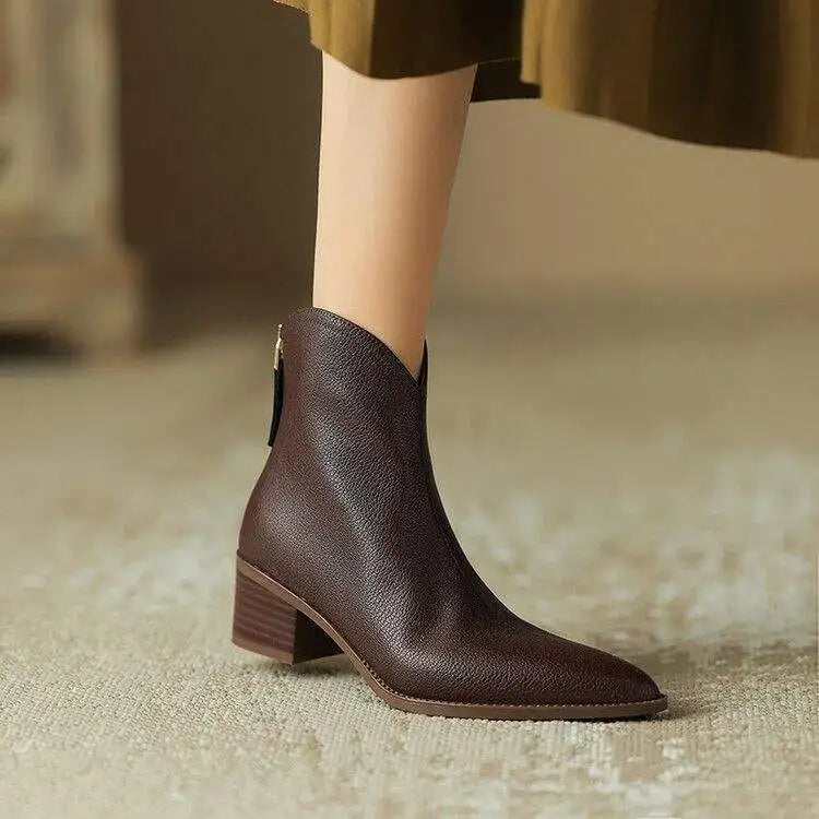 Kensley Leather Boots — Hopeforwho