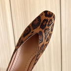 Leopard Vale Leather Flats — Hopeforwho (view 6)