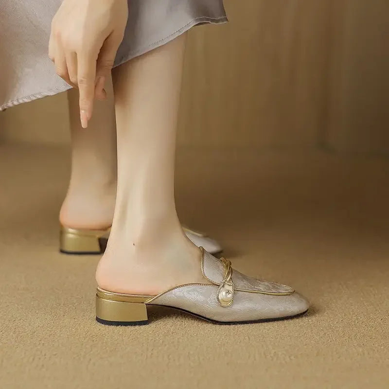 Florence Satin Mules — Hopeforwho (view 7)
