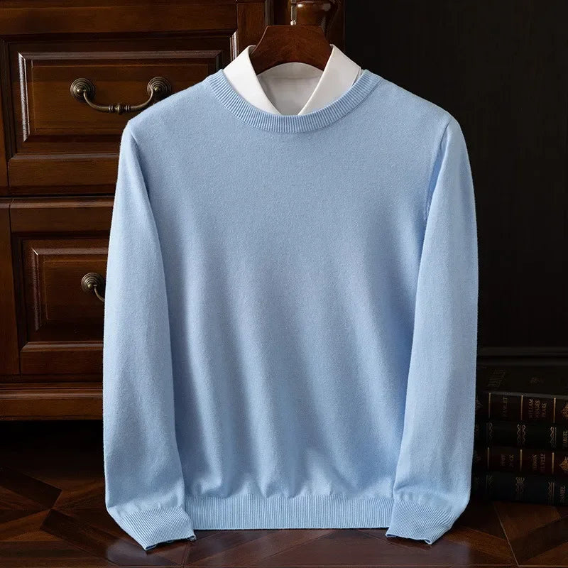 Cashmere Blend Sweater – Men's Soft Knit Pullover | Verano — Hopeforwho