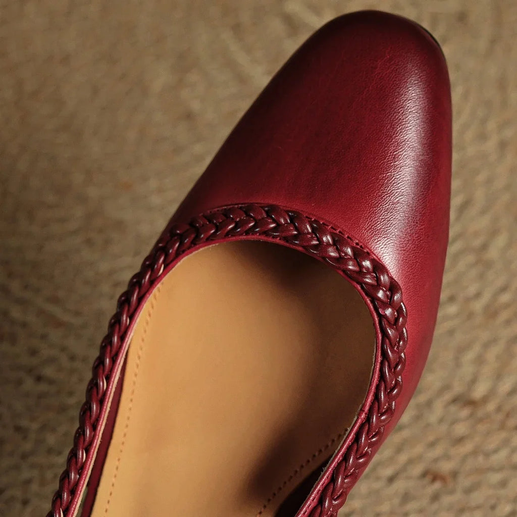Soravina Leather Heels — Hopeforwho (view 6)
