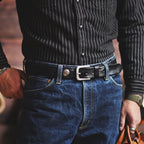 Frontier Cowhide Belt — Hopeforwho (view 8)