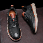 Crest Leather Sneakers — Hopeforwho (view 3)