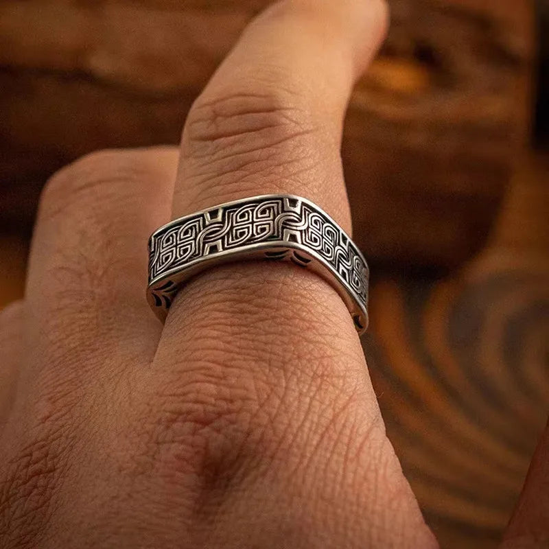 Aziel Steel Ring — Hopeforwho (view 2)