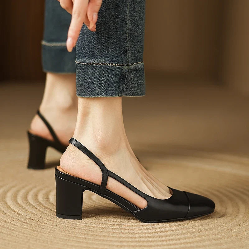 Viviana Leather Heels — Hopeforwho (view 7)