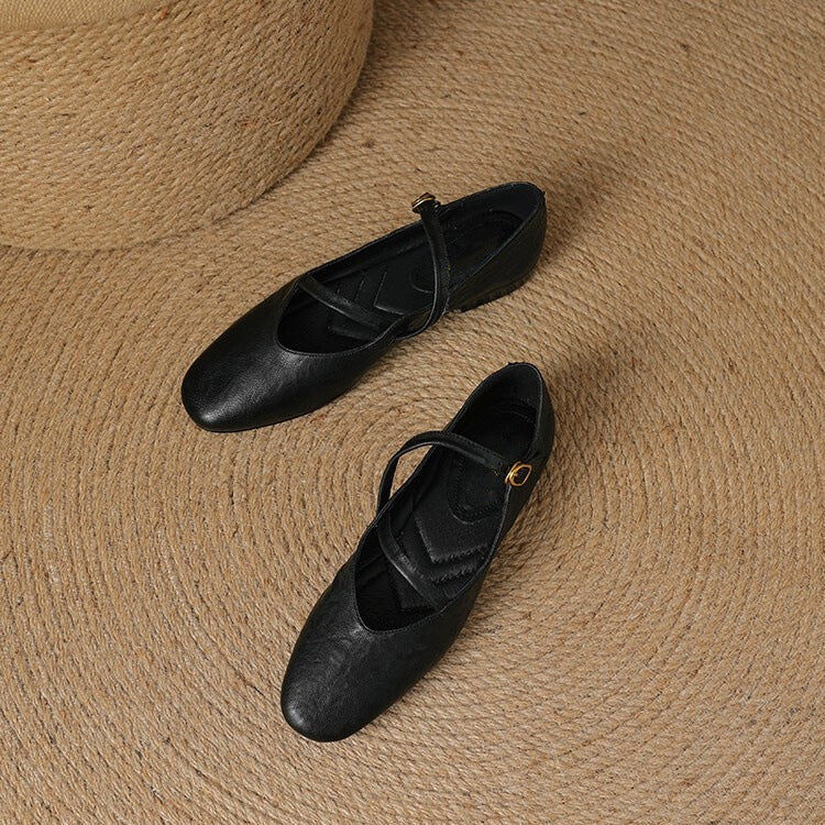 Elora Leather Flats — Hopeforwho (view 6)