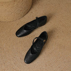Elora Leather Flats — Hopeforwho (view 6)
