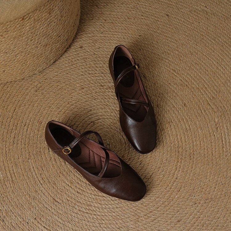 Elora Leather Flats — Hopeforwho (view 8)