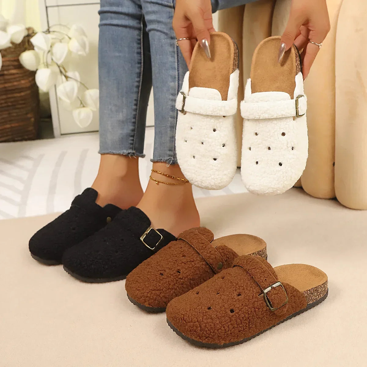 Solace Fleece Clogs — Hopeforwho