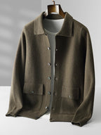 Merino Wool Polo Cardigan – Men's Button Sweater | Savonti — Hopeforwho (view 3)