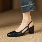 Viviana Leather Heels — Hopeforwho (view 6)