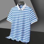Broughton Striped Cotton Polo — Hopeforwho (view 2)