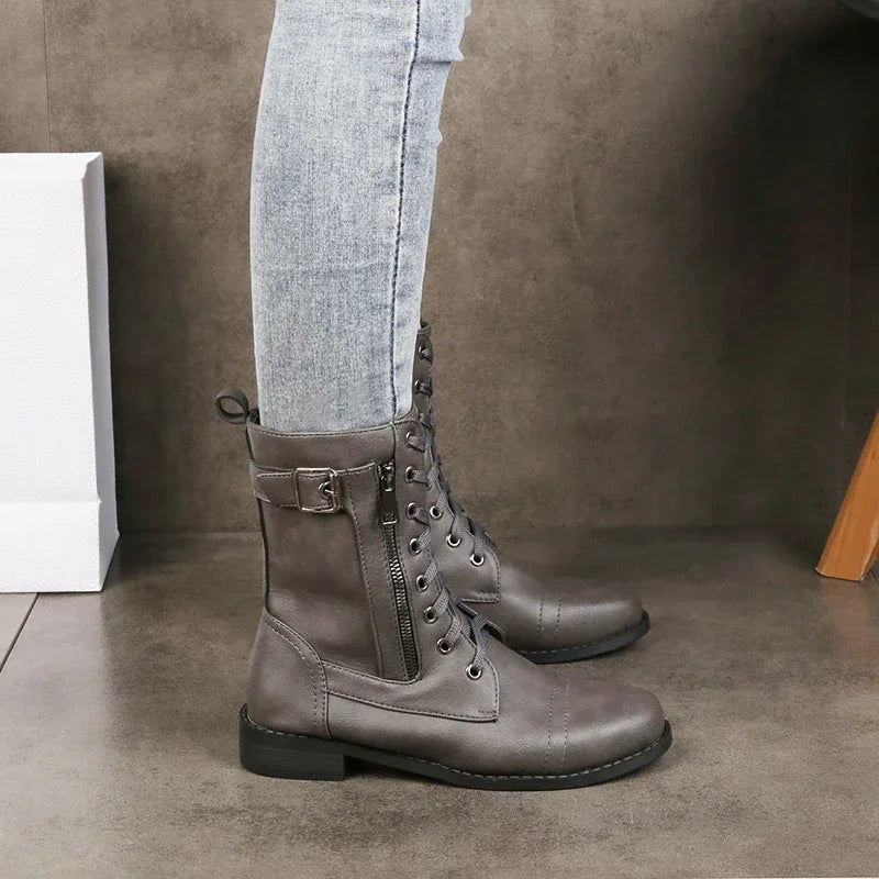Brandy Leather Boots — Hopeforwho (view 6)
