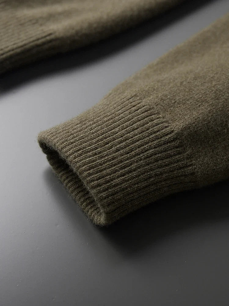 Merino Wool Polo Cardigan – Men's Button Sweater | Savonti — Hopeforwho (view 7)