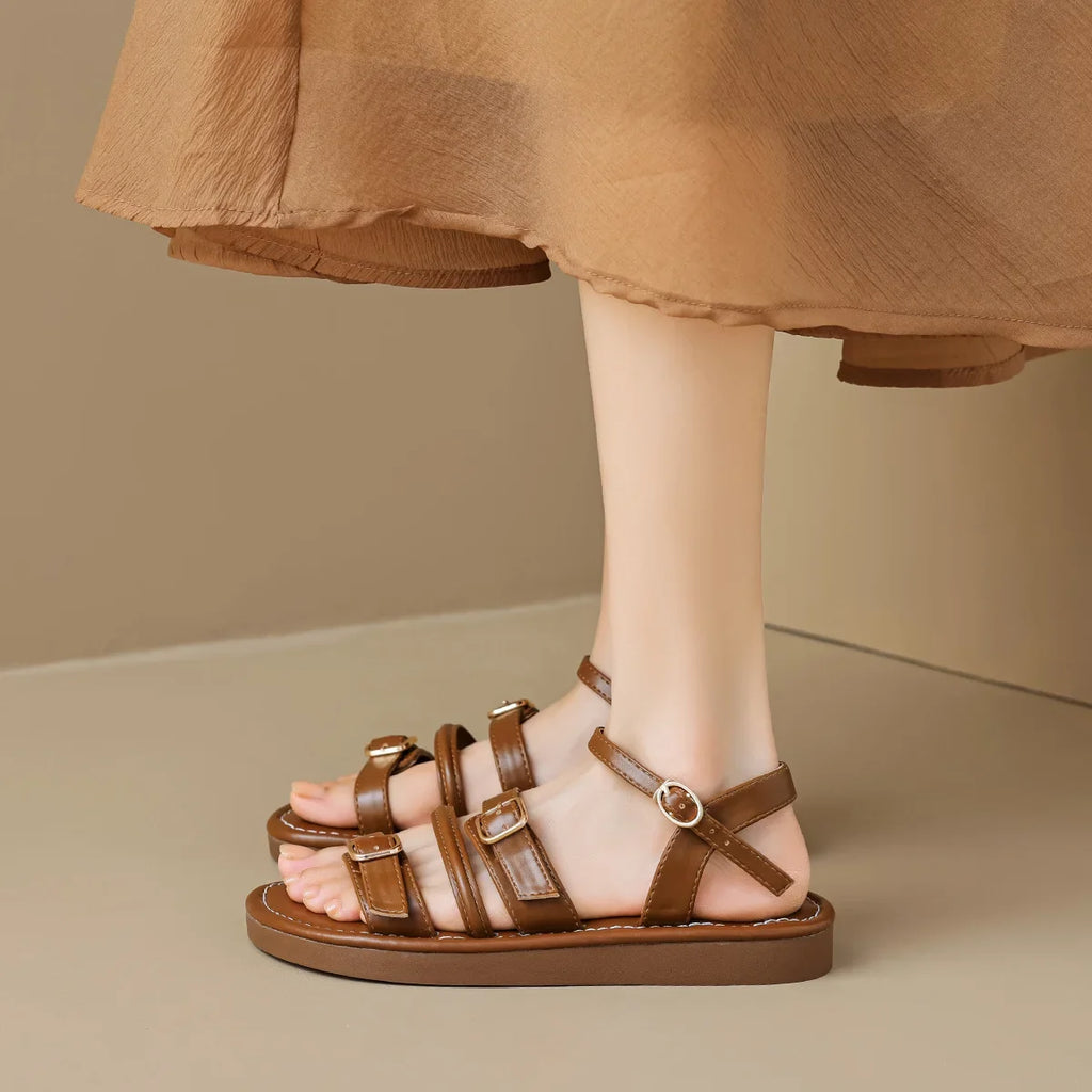 Luretta Leather Sandals — Hopeforwho (view 2)