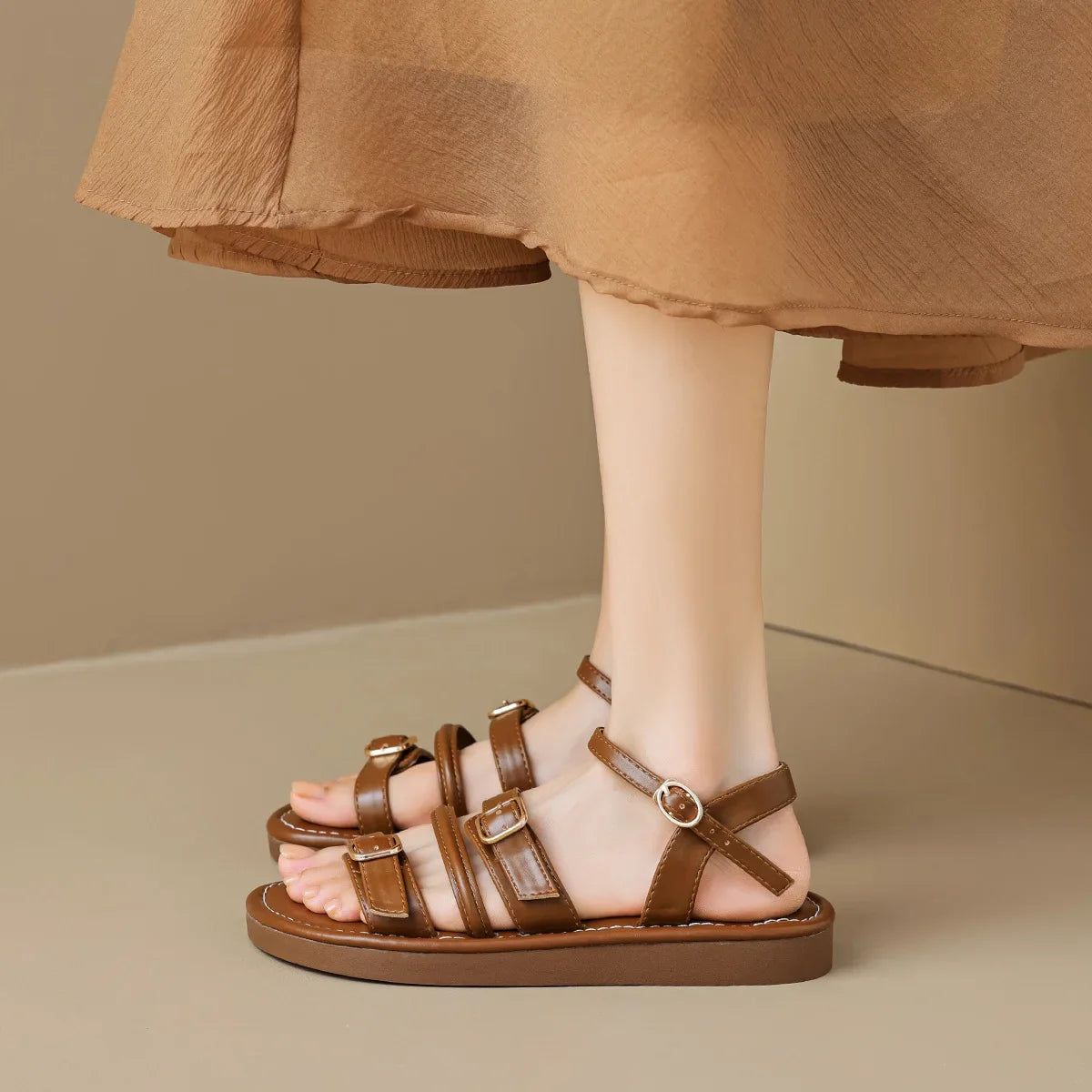 Luretta Leather Sandals — Hopeforwho (view 2)