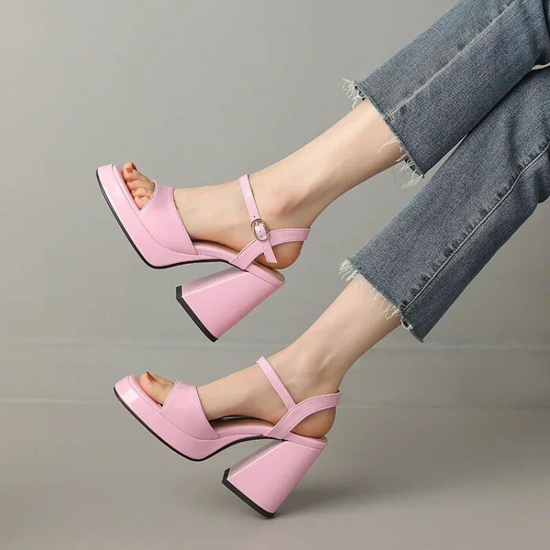 Valetta Gloss Heels — Hopeforwho (view 7)
