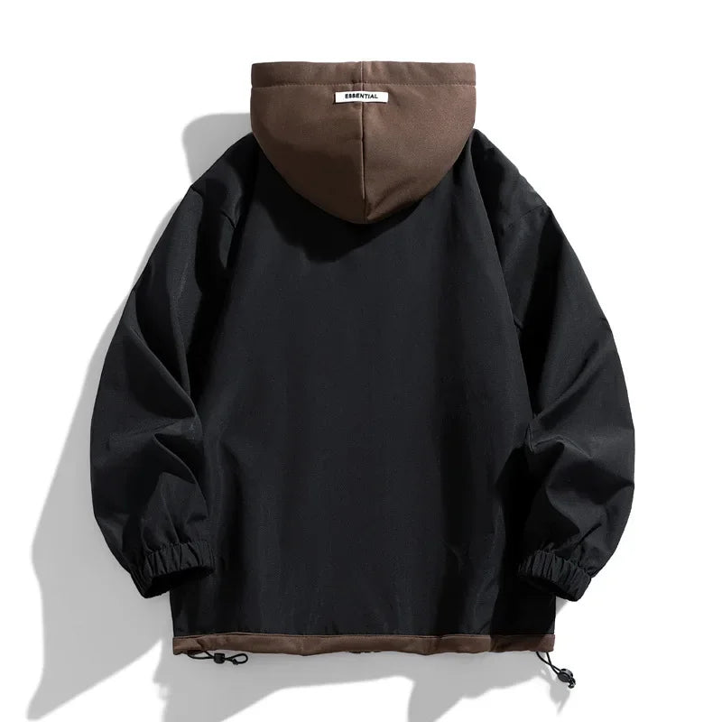 Layered Hooded Jacket – Relaxed Fit For Men | Camden — Hopeforwho (view 2)
