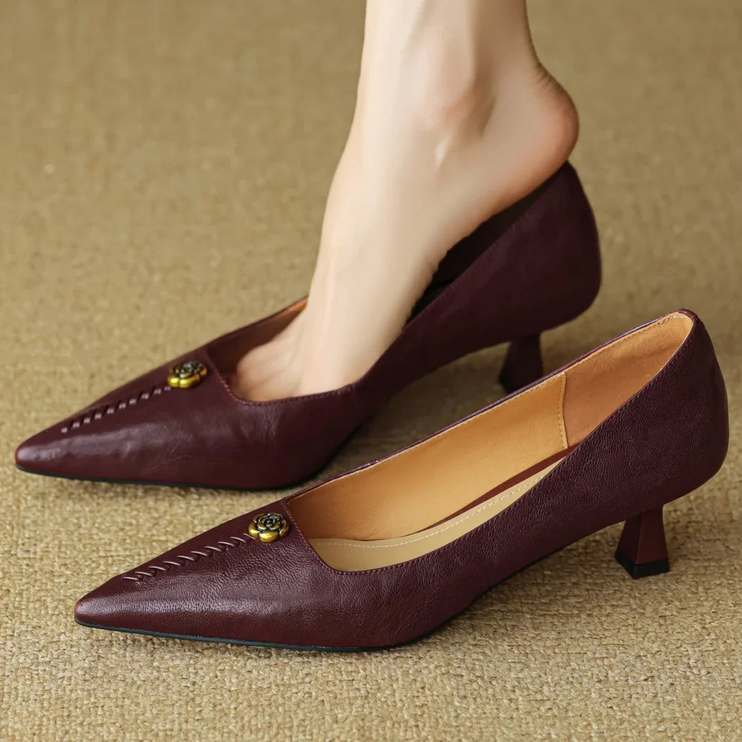 Mary Ann Leather Heels — Hopeforwho (view 2)