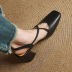 Blaire Leather Heels — Hopeforwho (view 9)