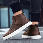 Oliver High Top Leather Sneakers — Hopeforwho (view 3)
