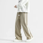 Wide-Leg Sweatpants Side Stripe – Men's Drawstring Lounge Pants | Marston — Hopeforwho
