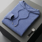 Men's Cashmere Drawstring Hoodie | Savoni — Hopeforwho (view 6)